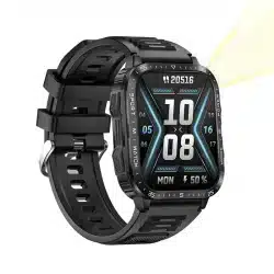 KT79 1.96-Inch HD SOS Smart Watch with Flashlight, Bluetooth Calling and 3ATM Protection - Image 6