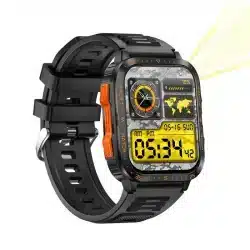 KT79 1.96-Inch HD SOS Smart Watch with Flashlight, Bluetooth Calling and 3ATM Protection - Image 7