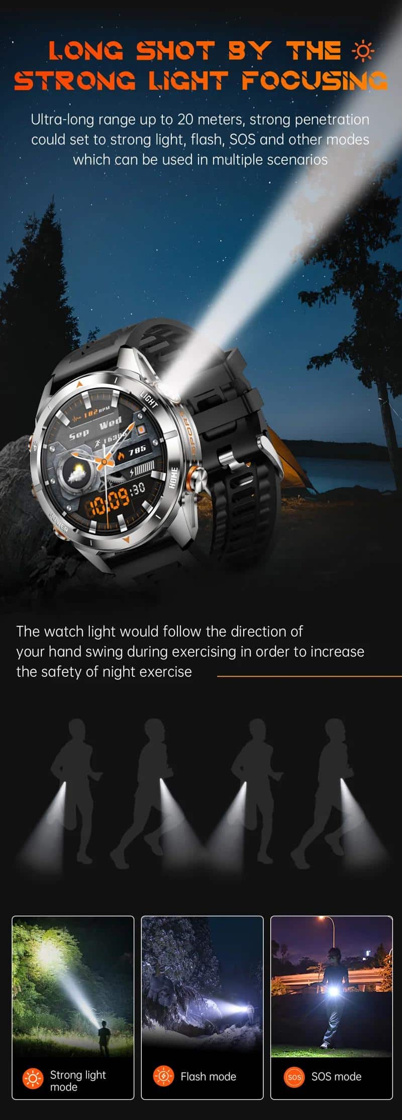 KT80 Outdoor Smart Watch - detail 02