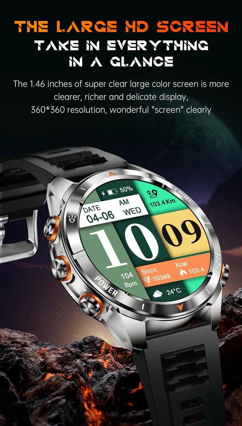 KT80 Outdoor Smart Watch - detail 05