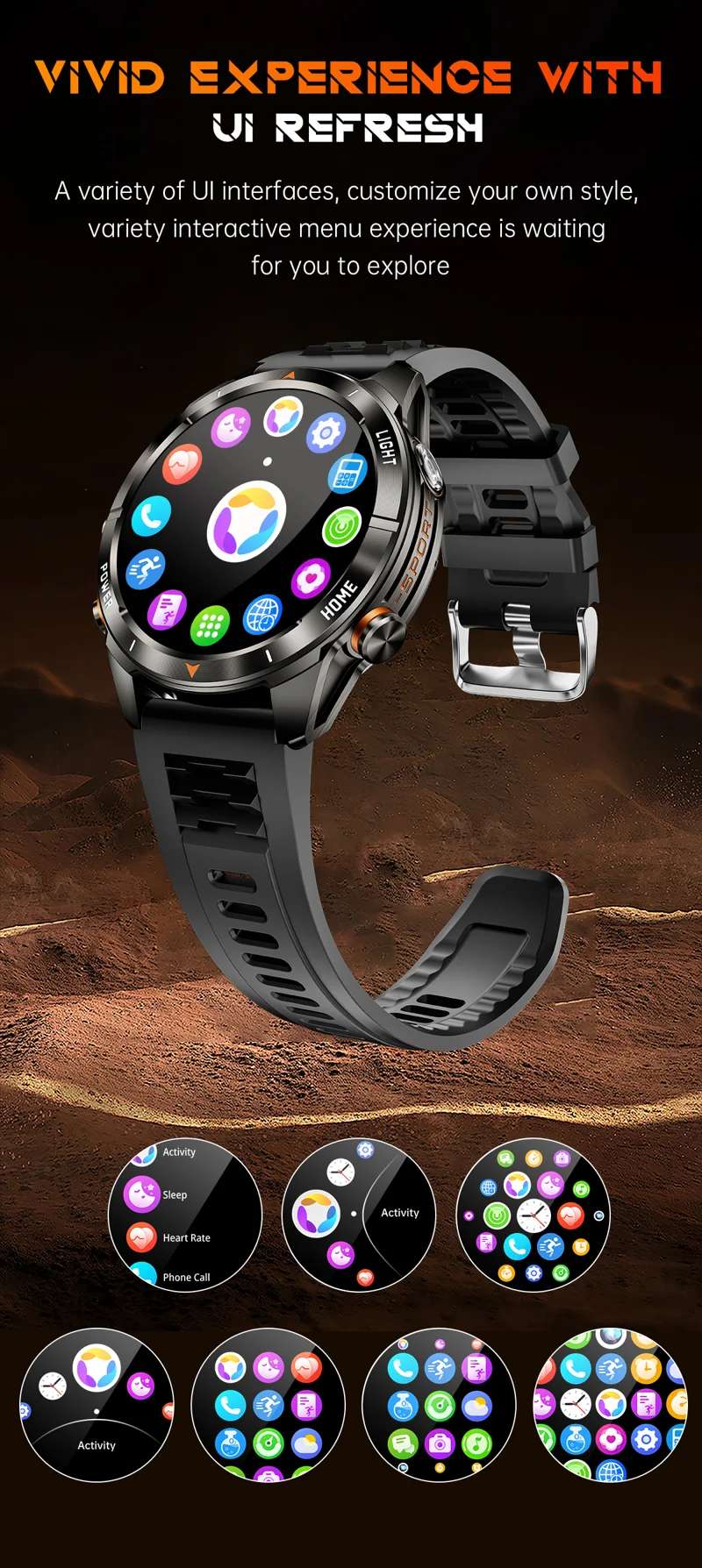 KT80 Outdoor Smart Watch - detail 11