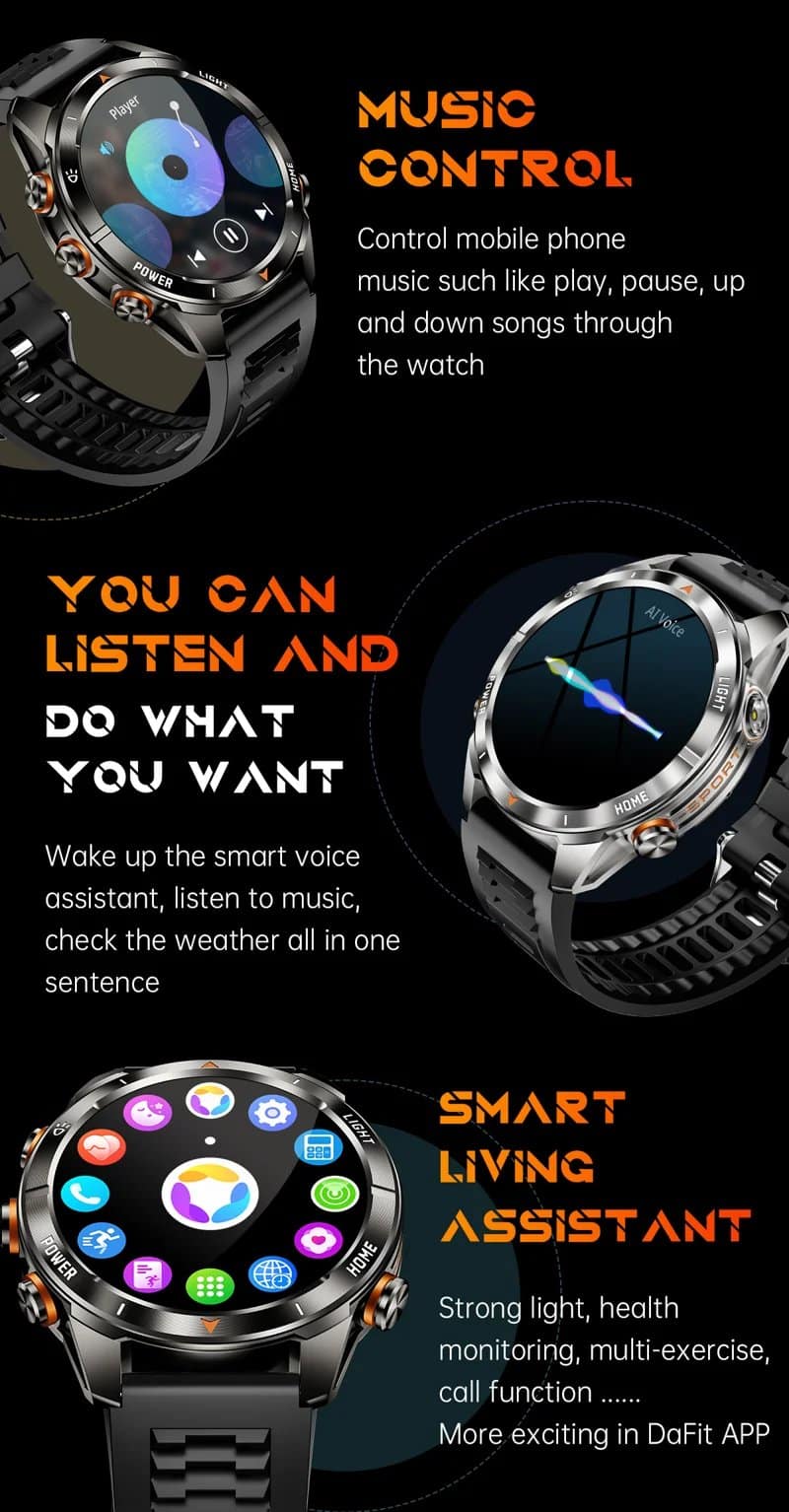 KT80 Outdoor Smart Watch - detail 13
