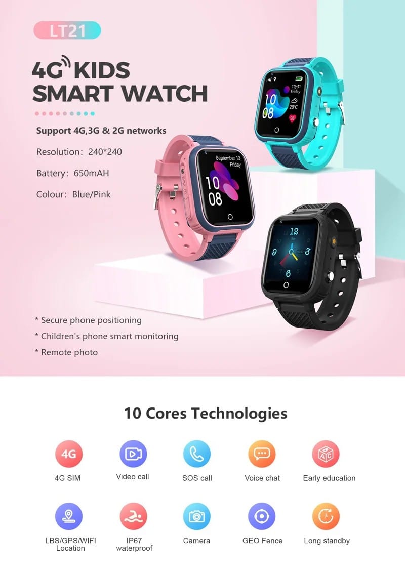 LT21 Kids 4G Smart Watch - detail 01