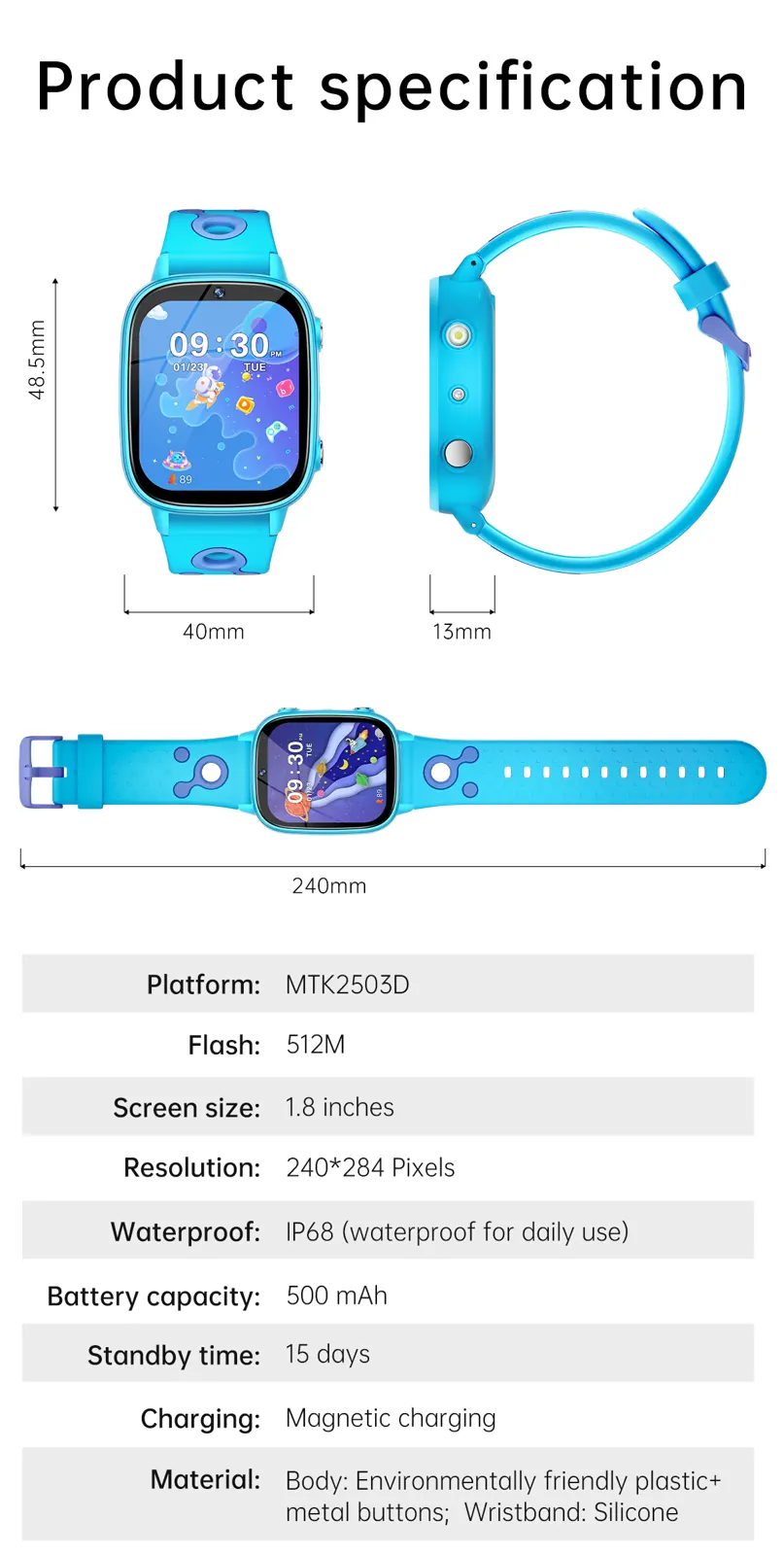 M003 kids smart watch detail image 11