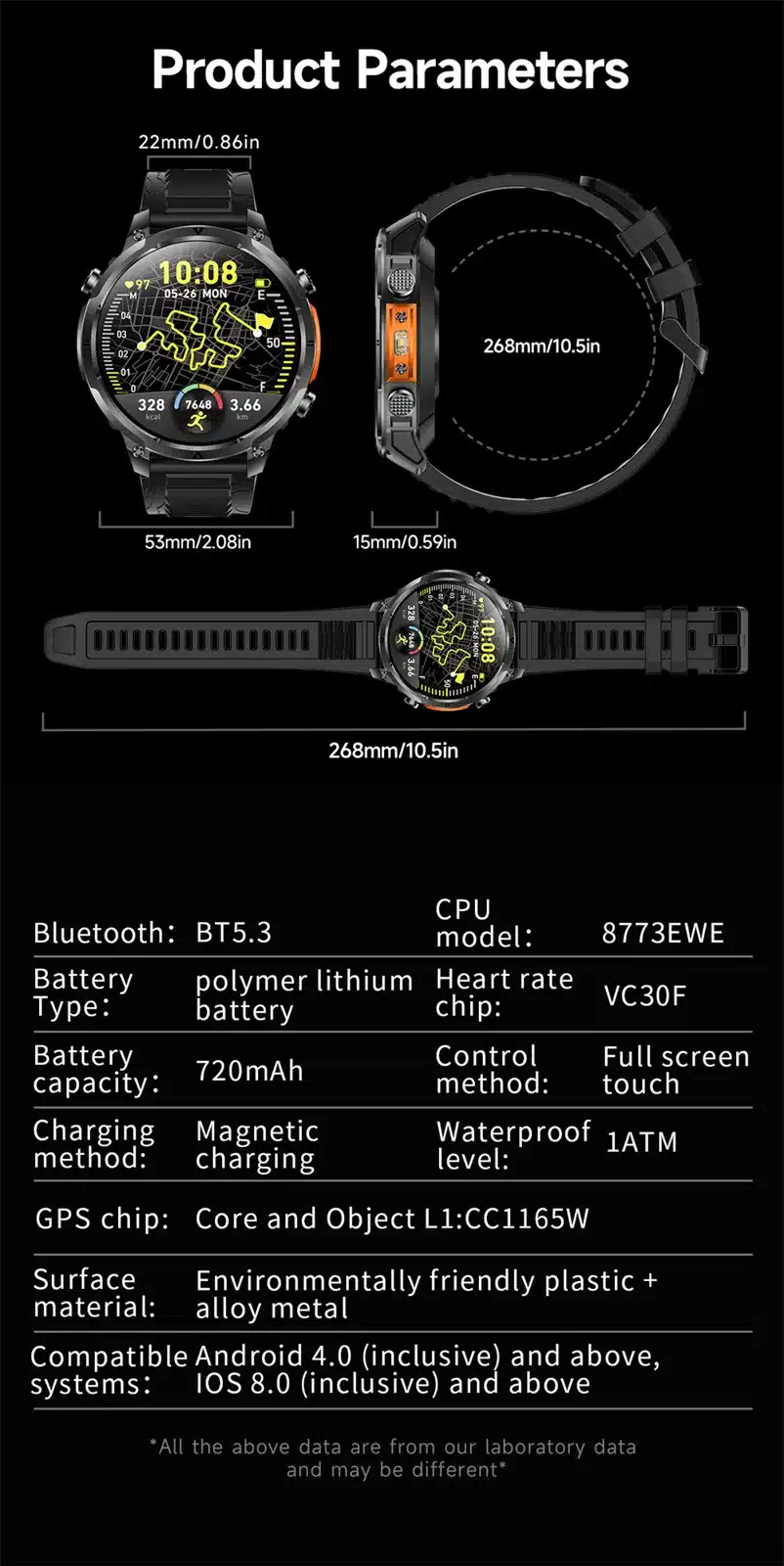 MK100 smart watch source detail 21