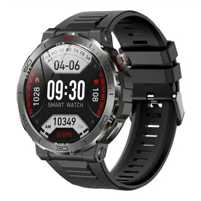 MK68 1.43-Inch AMOLED Smart Watch with Compass, Bluetooth Calling, IP68 and 10-Day Battery Life