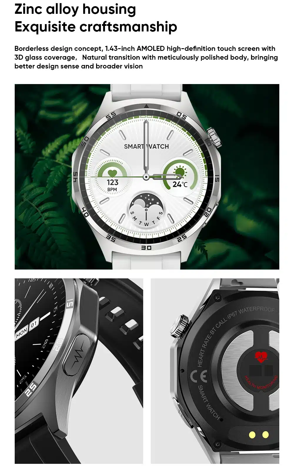 MT300 AMOLED smart watch detail image 4