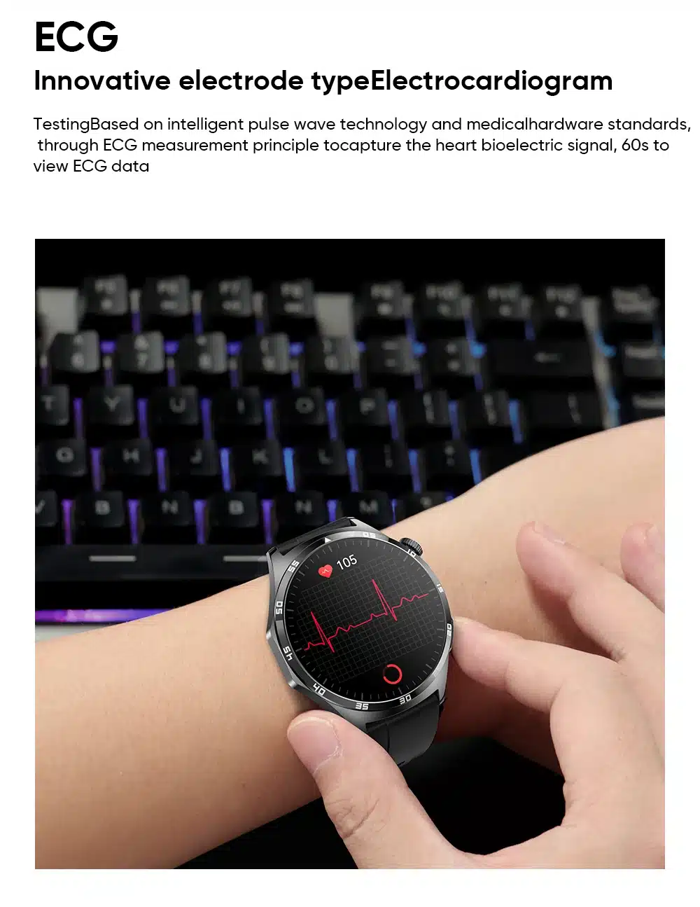 MT300 AMOLED smart watch detail image 5