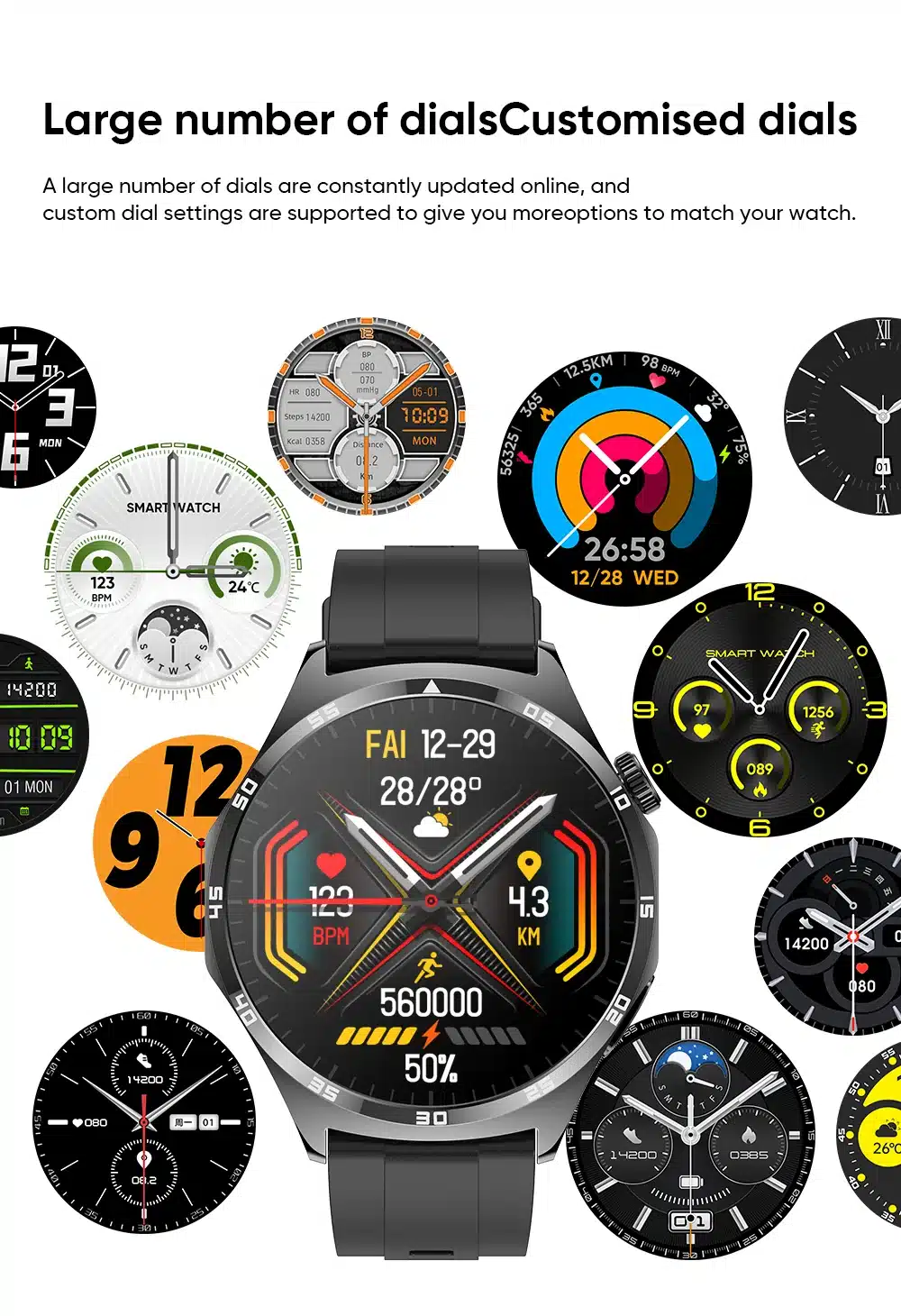 MT300 AMOLED smart watch detail image 15