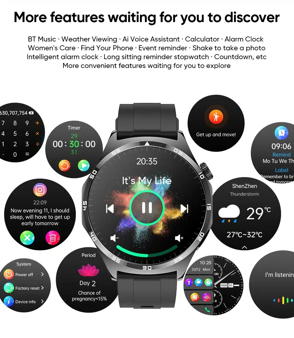 MT300 AMOLED smart watch detail image 18