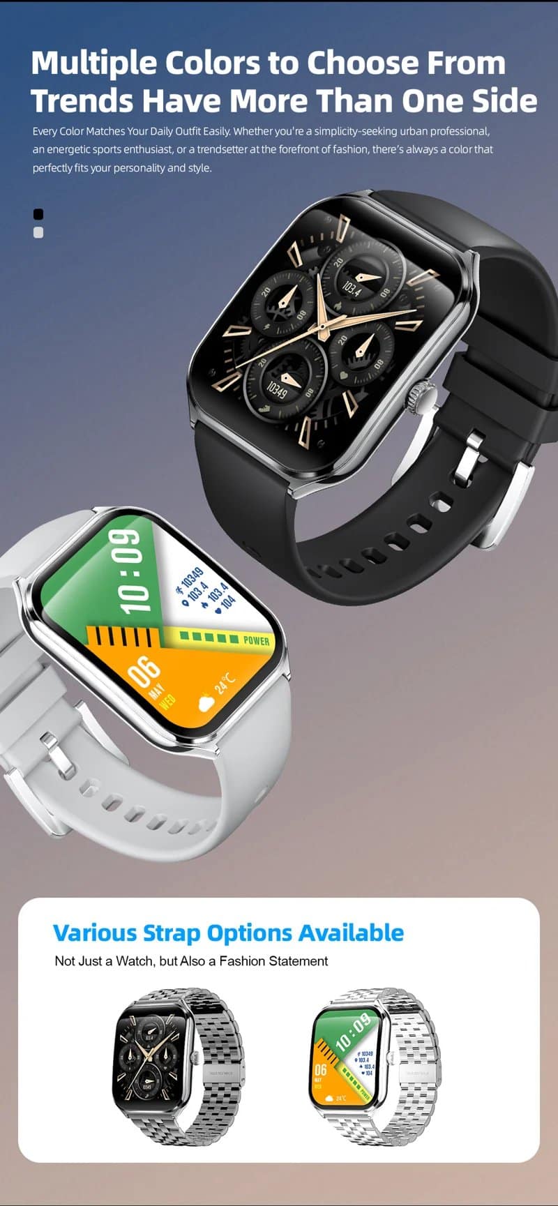MT61 AMOLED Calling Smart Watch - detail 03
