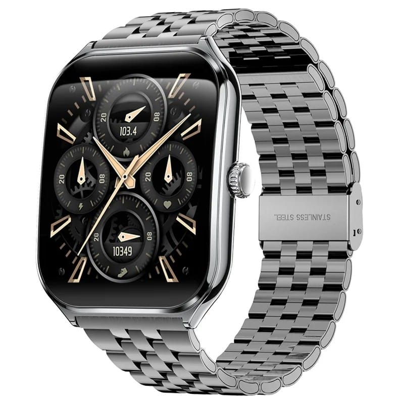 MT61 Ultra-Thin AMOLED Calling Smart Watch with 1.96-Inch 368 × 448 Curved Display, Bluetooth 5.4, 200mAh Battery, Stainless Steel Strap, Multi-Sport Tracking, Custom Dials and IP67 Care - gallery-01 MT61 AMOLED Calling Smart Watch - gallery 01