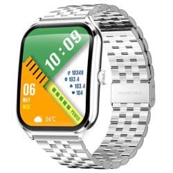 MT61 AMOLED Calling Smart Watch - variant silver