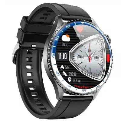 MT900 1.56-Inch AMOLED Smart Watch with ECG+PPG, SOS, LED Flashlight, Bluetooth Calling and IP67