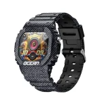 OCEAN 1.75-Inch Rugged Smart Watch with LED Flashlight, Compass, Bluetooth Calling and 3ATM Protection
