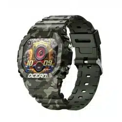 OCEAN 1.75-Inch Rugged Smart Watch with LED Flashlight, Compass, Bluetooth Calling and 3ATM Protection - Image 3