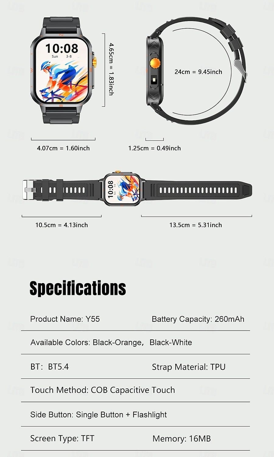Outdoor LED Smart Watch - detail 01