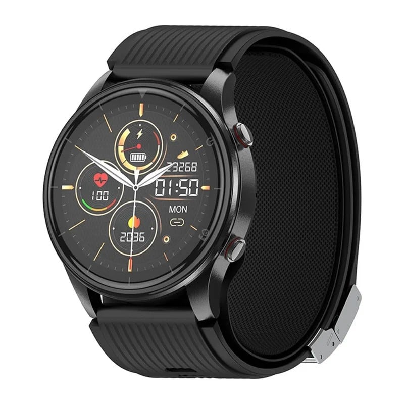 P700 Air-Cuff Wellness Smart Watch with 1.43-Inch 466x466 AMOLED Display, Bluetooth Calling, ECG Function, Temperature Trends, 300mAh Battery and IP65 Care - gallery-01 P700 Air-Cuff Wellness Smart Watch - gallery 01