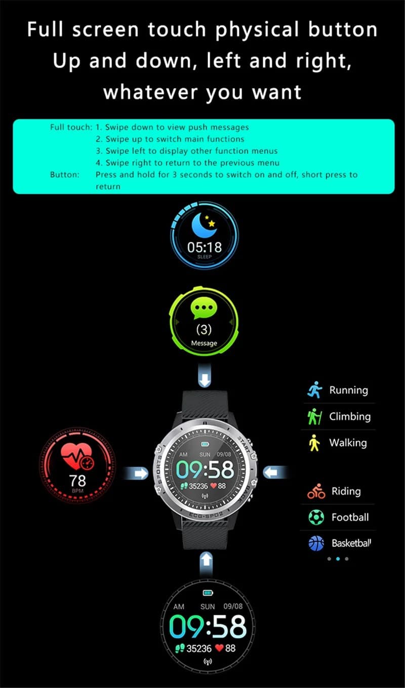 P8 Full-Touch Smart Watch - detail 08