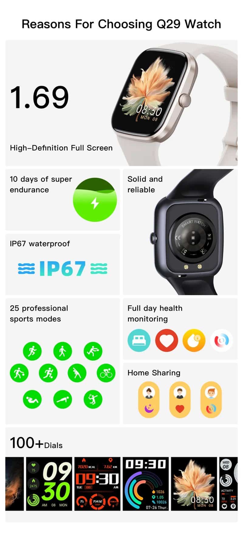 Q29 Fitness Smart Watch - detail 02