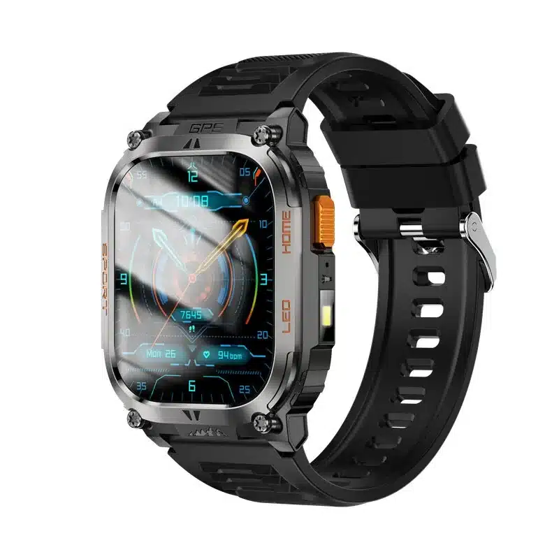 wearablemaster-qx18-2-01-inch-hd-gps-smart-watch-with-compass-flashlight-and-630mah-battery-gallery-01 QX18 2.01-Inch HD GPS Smart Watch with Compass, LED Flashlight and 630mAh Battery - Image 1