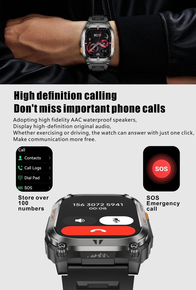 QX18 GPS Outdoor Bluetooth Calling Smart Watch - detail 06