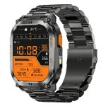 QX18 Five-System GPS Outdoor Bluetooth Calling Smart Watch with 2.01-Inch HD Display, 178+ Sport Modes, SOS, LED Flashlight, 630mAh Battery and Steel Band