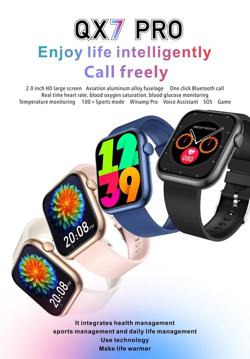 QX7PRO Bluetooth Calling Smart Watch - detail 01