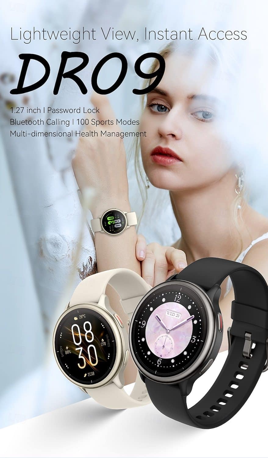 DR09 Round Bluetooth Calling Smart Watch - detail 02