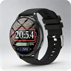 Round Sports Smart Watch - variant black black
