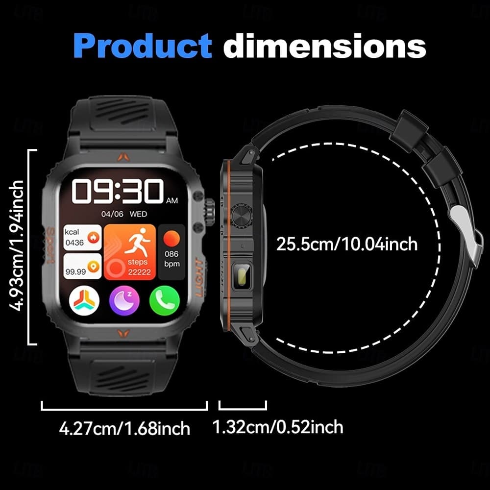 Z9 Rugged Bluetooth Calling Smart Watch - detail 09