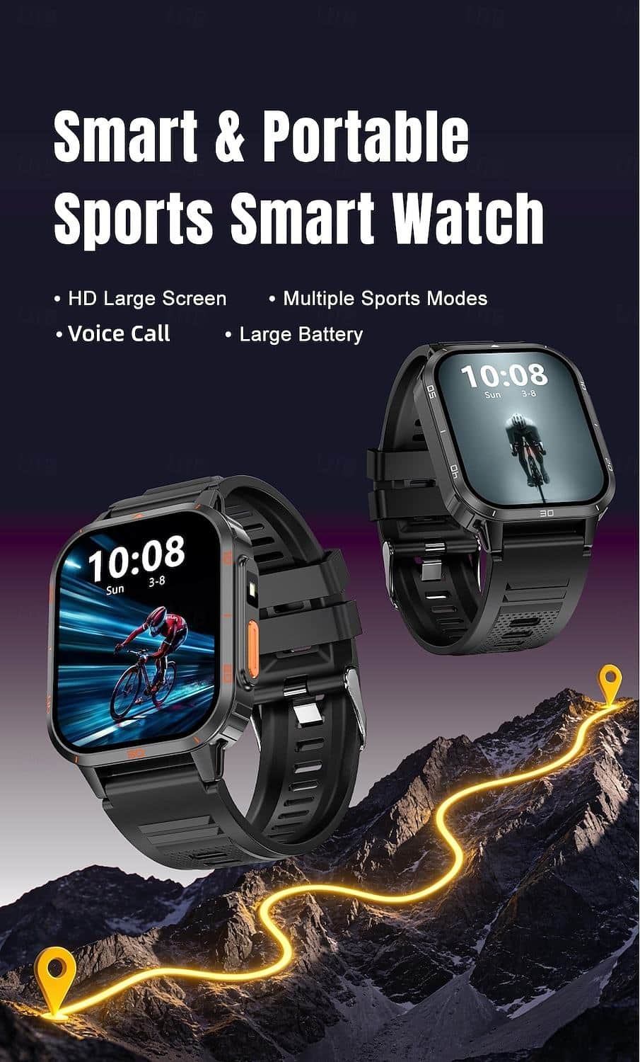 Y55B Rugged Bluetooth Calling Smart Watch - detail 01