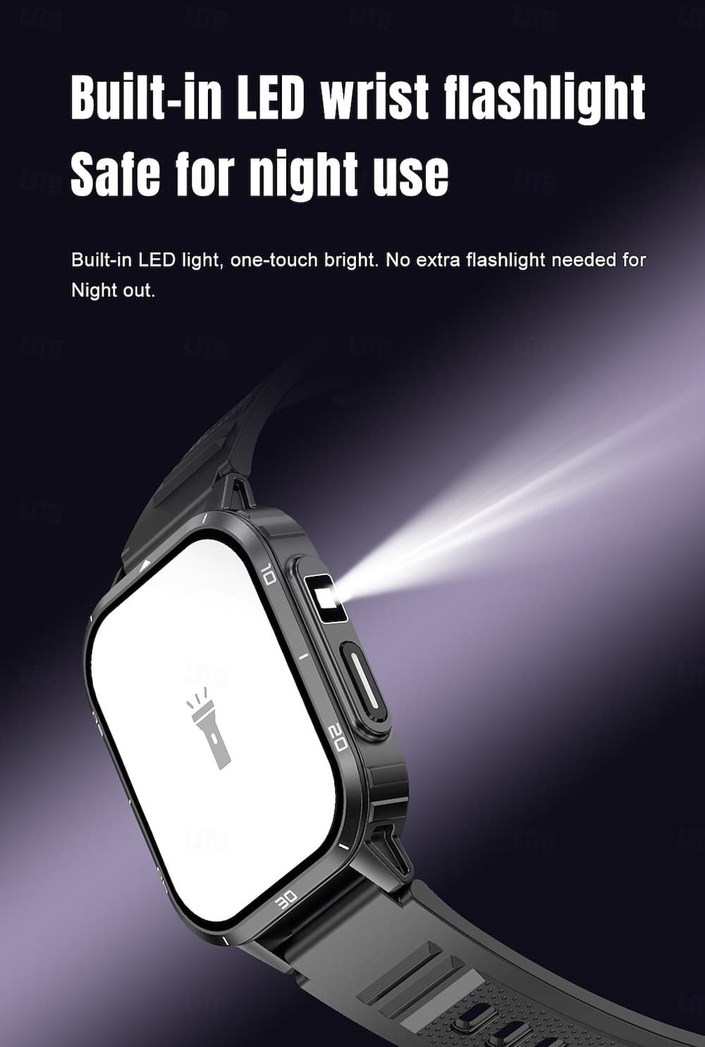Y55B Rugged Bluetooth Calling Smart Watch - detail 03