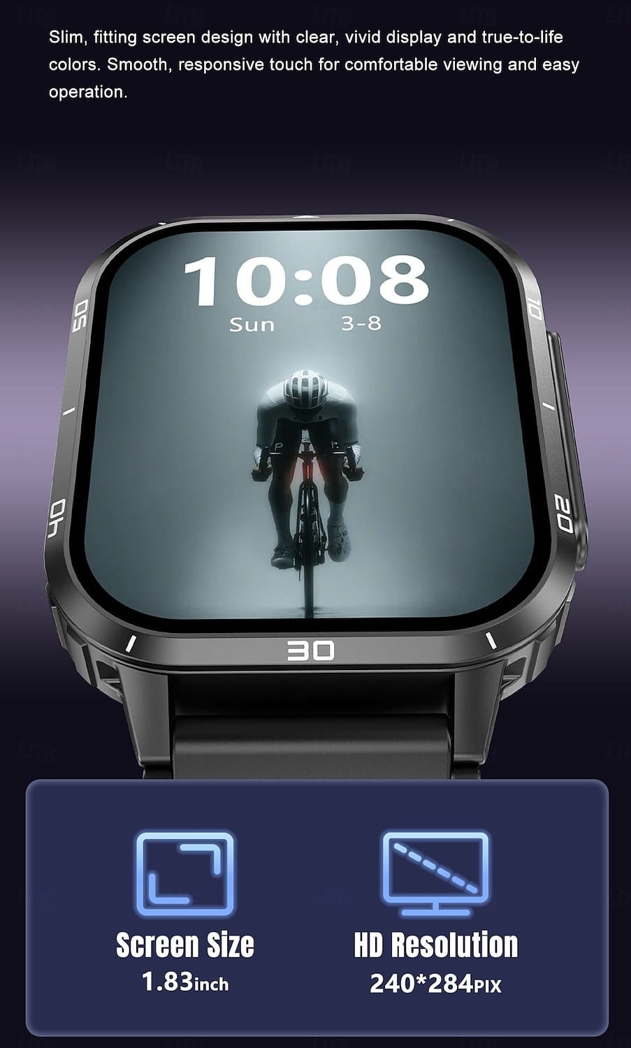 Y55B Rugged Bluetooth Calling Smart Watch - detail 04