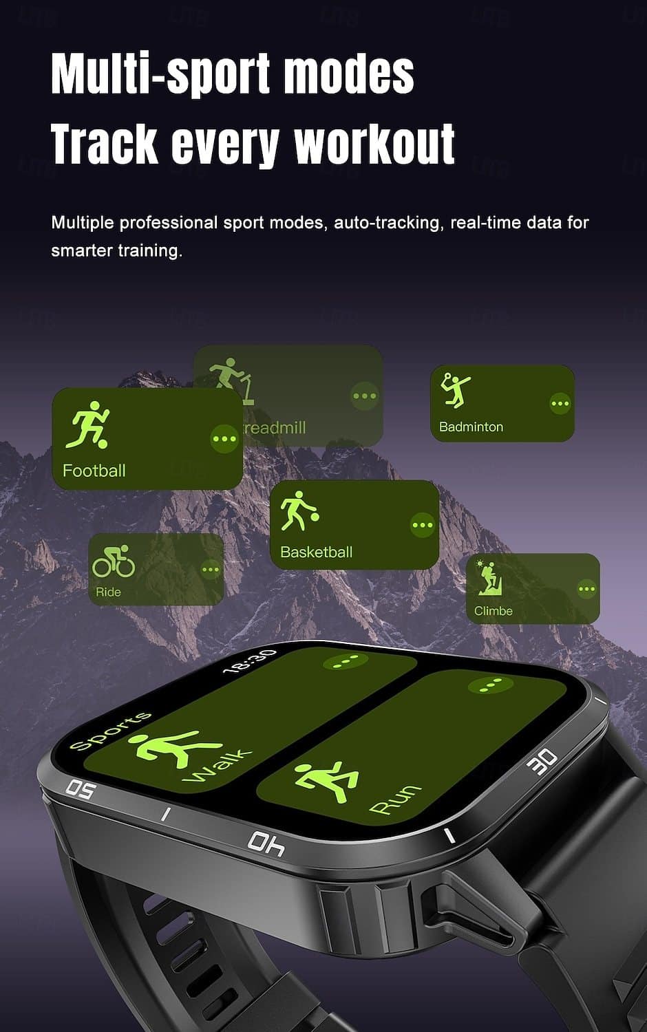 Y55B Rugged Bluetooth Calling Smart Watch - detail 06