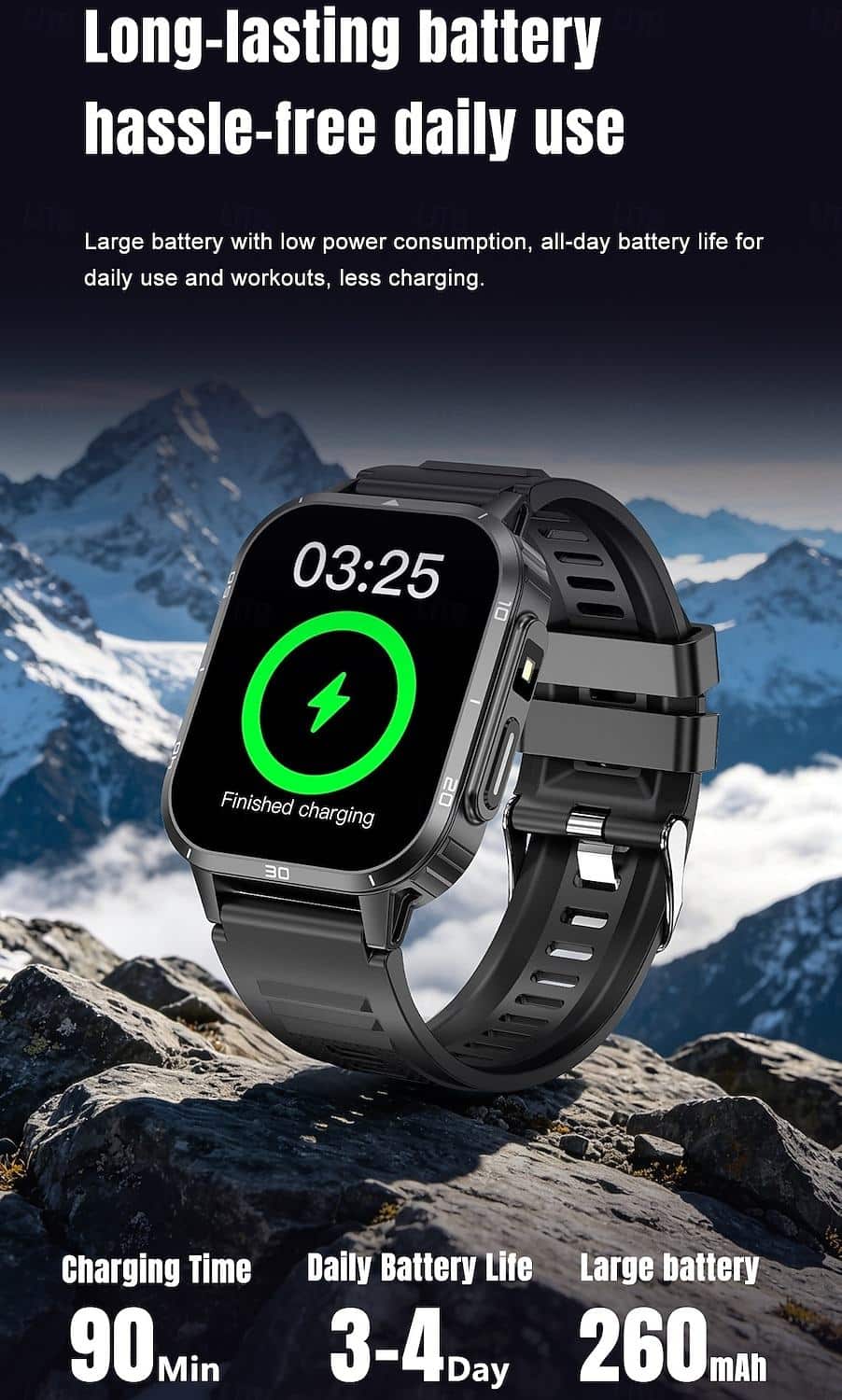 Y55B Rugged Bluetooth Calling Smart Watch - detail 09