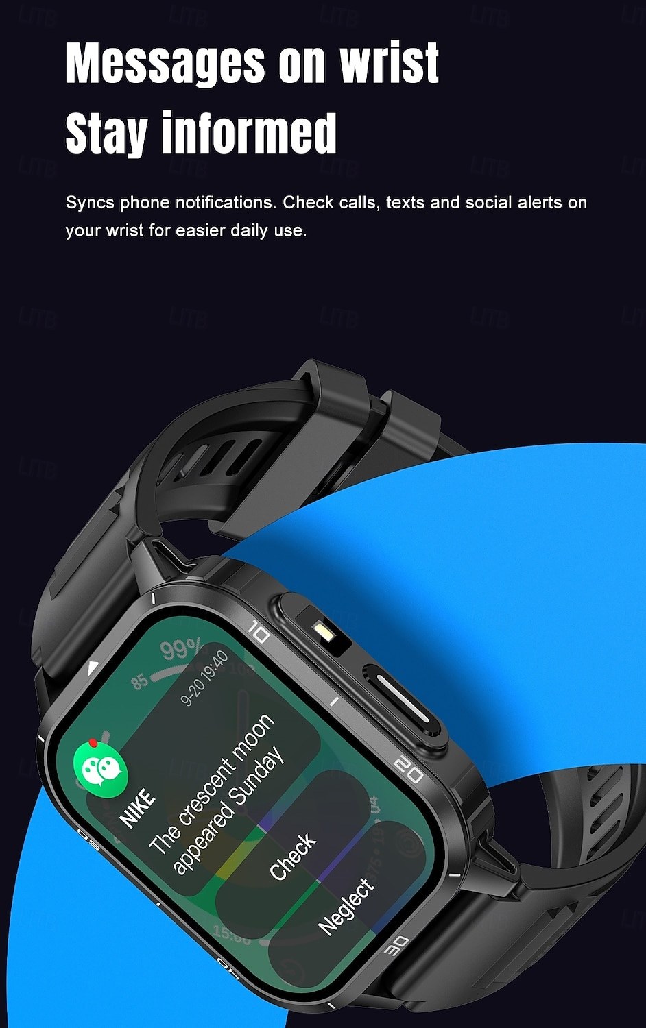 Y55B Rugged Bluetooth Calling Smart Watch - detail 10