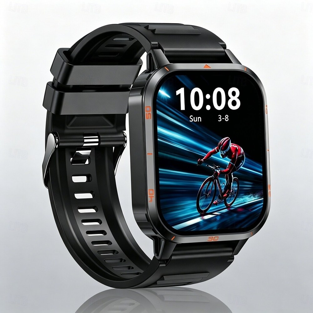 1.83-Inch Rugged Bluetooth Calling Smart Watch with Sleep Tracking, Custom Faces, Activity Reminders and Outdoor Sport Styling Y55B WearableMaster - gallery-02 Y55B Rugged Bluetooth Calling Smart Watch - gallery 02