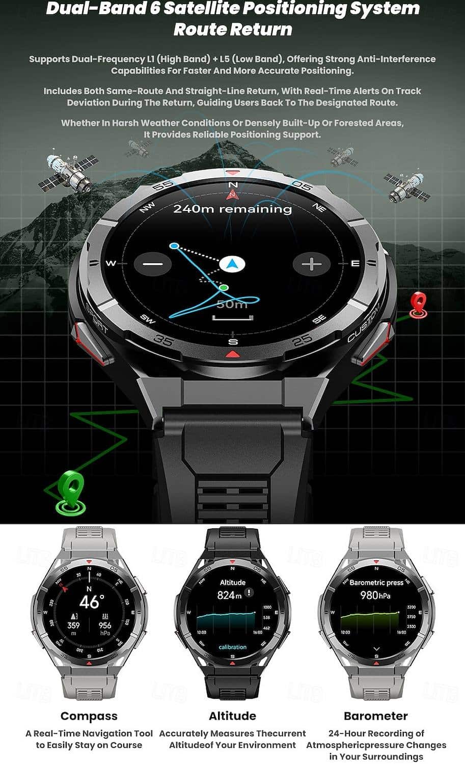 Rugged GPS Smart Watch - detail 01