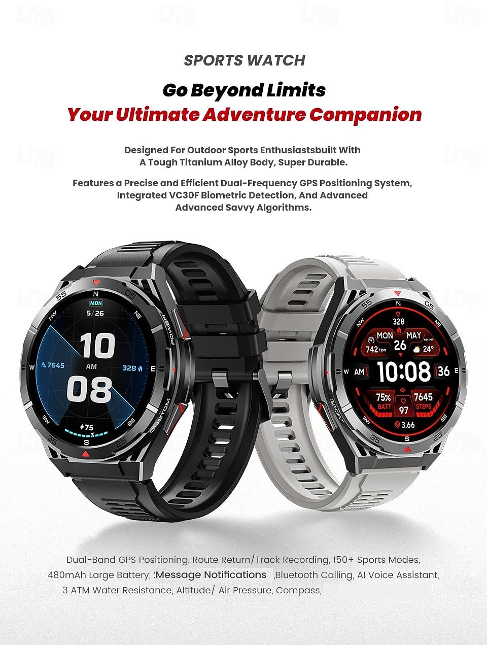 Rugged GPS Smart Watch - detail 02