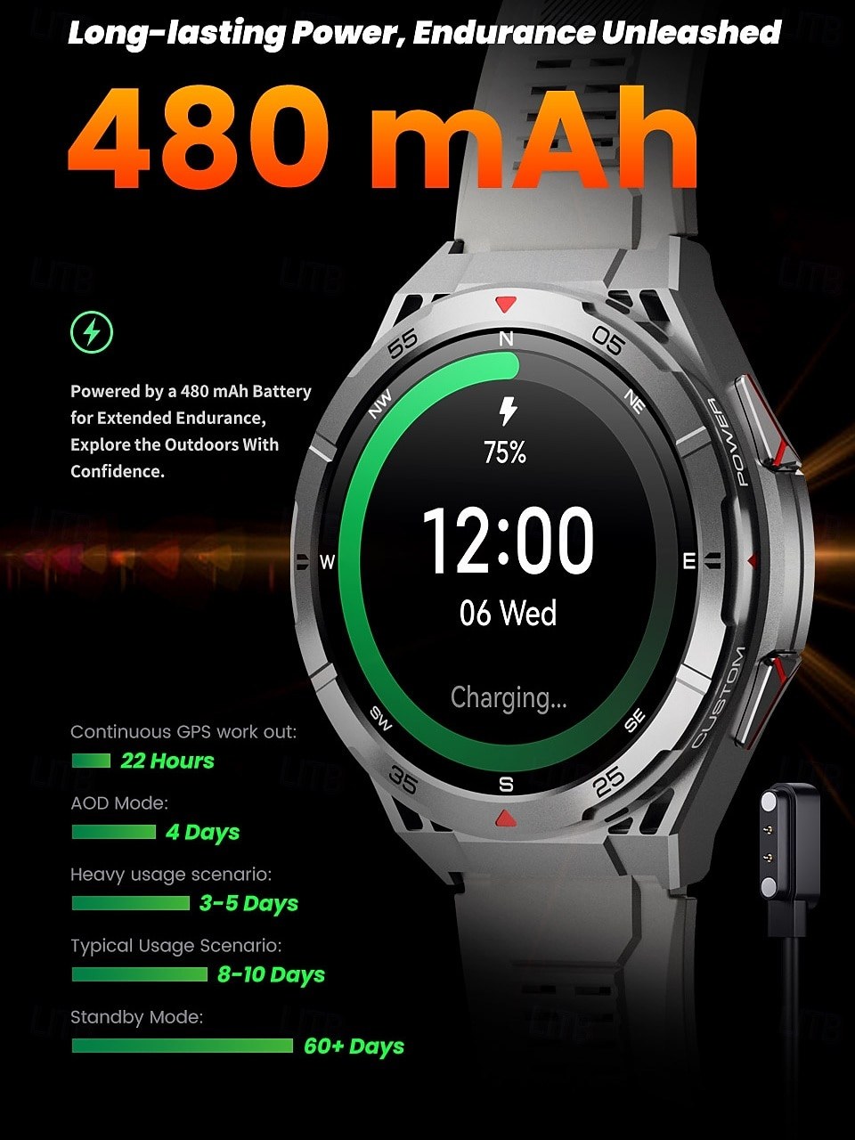Rugged GPS Smart Watch - detail 06
