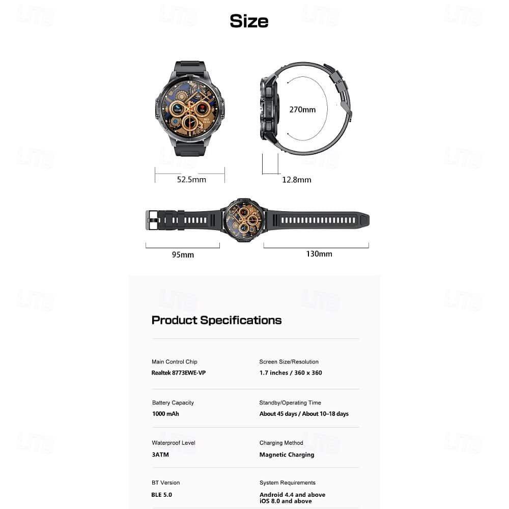 K77 Rugged Outdoor Smart Watch - detail 15