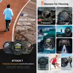 ATTACK T smart watch feature detail