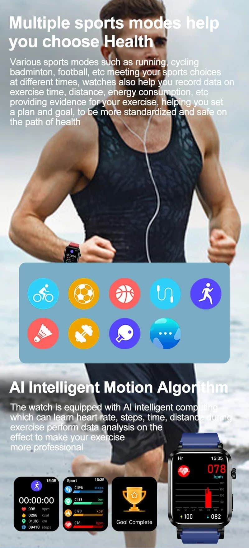 S11 Air-Cushion Blood Pressure Wellness Smart Watch - detail 20