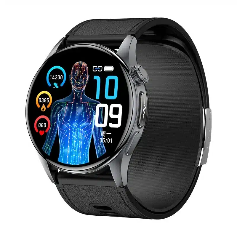 wearablemaster-s200-1-56-inch-amoled-air-pump-ecg-smart-watch-gallery-01 S200 1.56-Inch AMOLED Smart Watch with Air Pump, ECG, Body Composition, NFC and SOS - Image 1