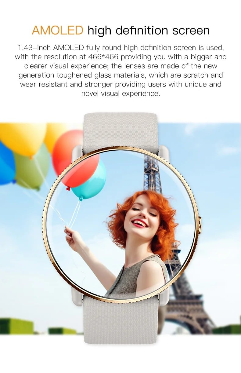 S61 Women's AMOLED Calling Smart Watch - detail 02