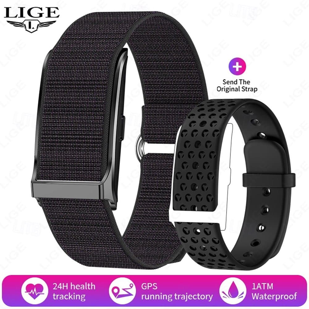 Screenless Smart Health Wristband with Dual Strap Set, Sleep and Activity Tracking, Sports Modes and Long Standby H59 WearableMaster - variant-black H59 Screenless Smart Health Wristband - variant black
