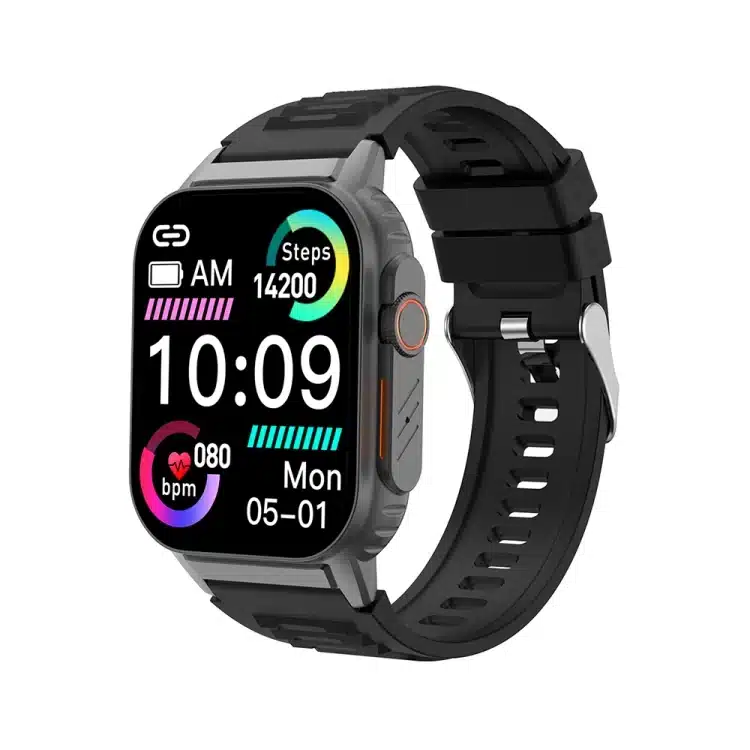 wearablemaster smart bracelet 2 01 inch ip67 waterproof smart watch bluetooth call heart rate non invasive blood gl gallery 01 G41 smart watch product image