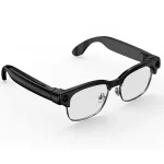 Smart Glasses 8MP Camera 8GB Storage Voice Assistant Metal Half Frame Anti-Blue Light Lens | E09B-WearableMaster