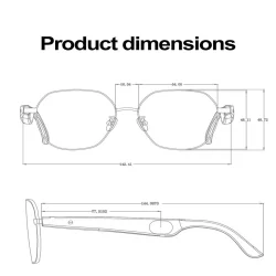 W100B smart glasses product image